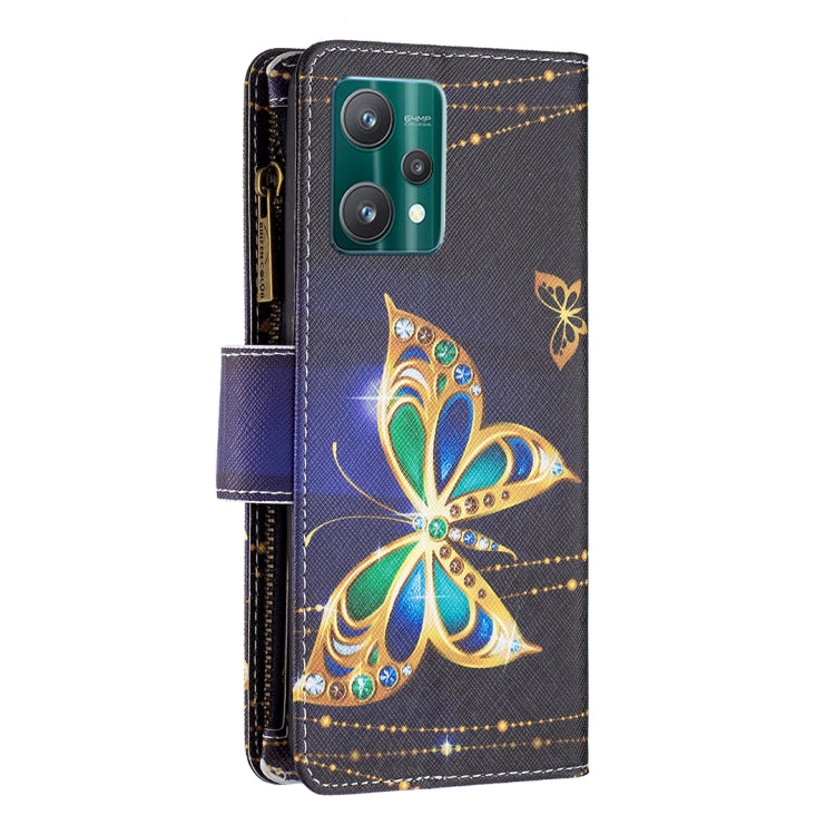For OPPO Realme 9 Pro Colored Drawing Pattern Zipper Horizontal Flip Leather Phone Case with Holder & Card Slots & Wallet