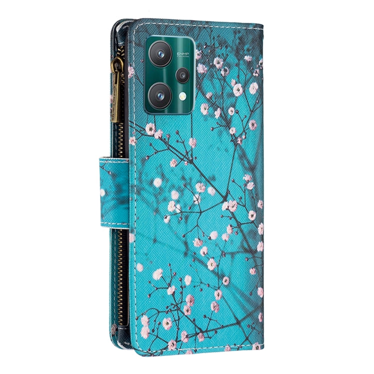 For OPPO Realme 9 Pro Colored Drawing Pattern Zipper Horizontal Flip Leather Phone Case with Holder & Card Slots & Wallet