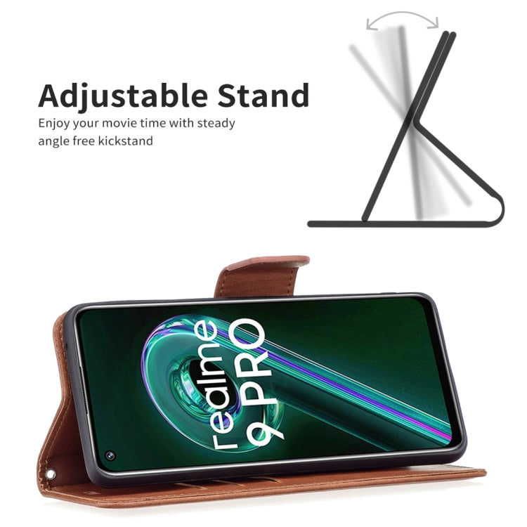 For OPPO Realme 9 Pro Retro Lambskin Texture Leather Phone Case