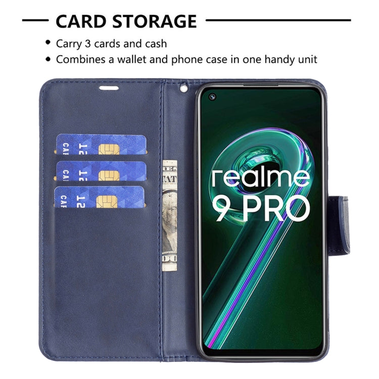 For OPPO Realme 9 Pro Retro Lambskin Texture Leather Phone Case