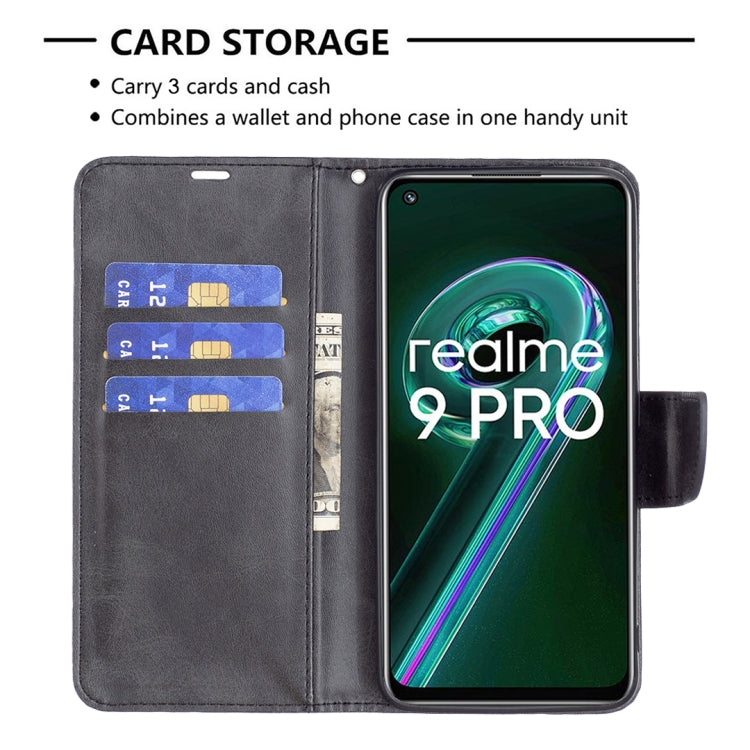 For OPPO Realme 9 Pro Retro Lambskin Texture Leather Phone Case