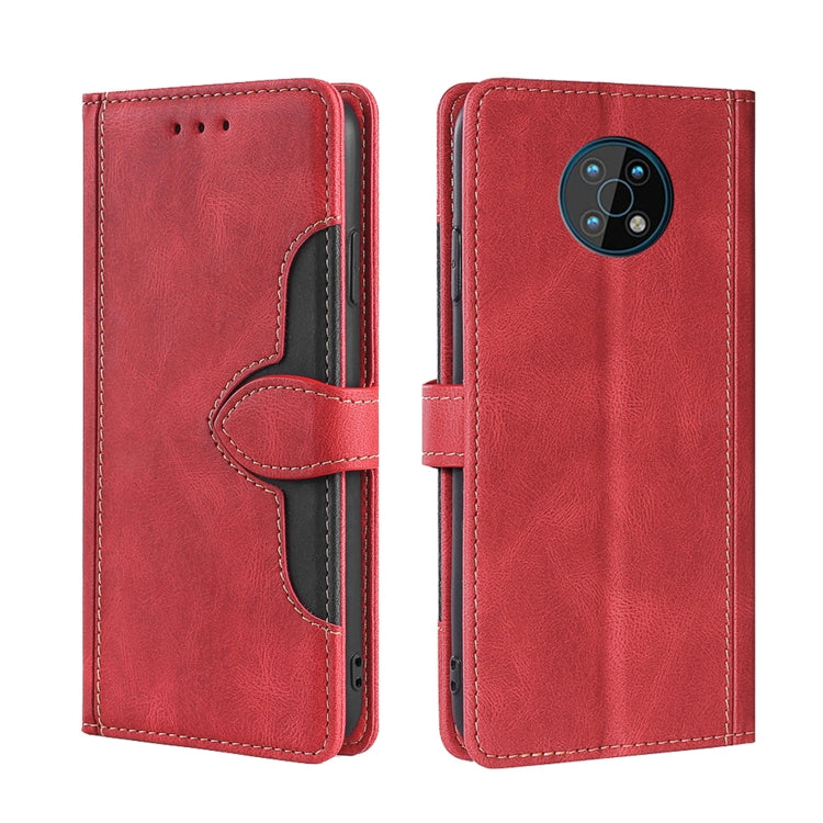 For Nokia G50 Skin Feel Straw Hat Magnetic Buckle Leather Phone Case