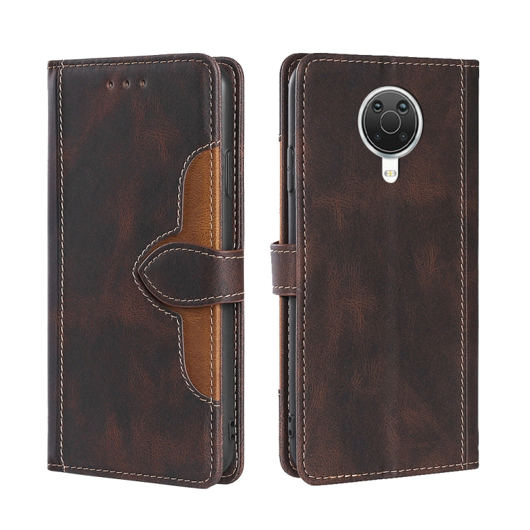 For Nokia 6.3 / G20 Skin Feel Straw Hat Magnetic Buckle Leather Phone Case