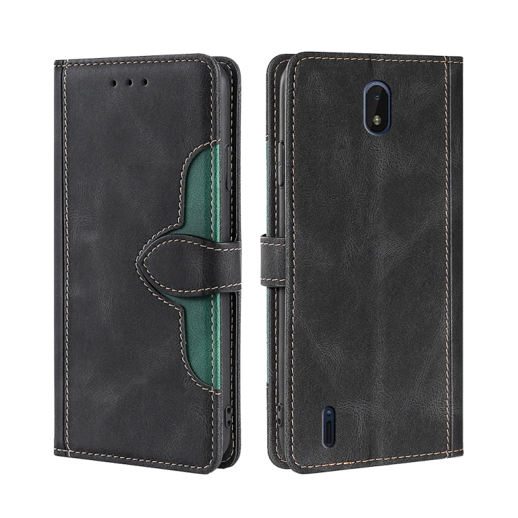 For Nokia C01 Plus / C1 2nd Editon Skin Feel Straw Hat Magnetic Buckle Leather Phone Case