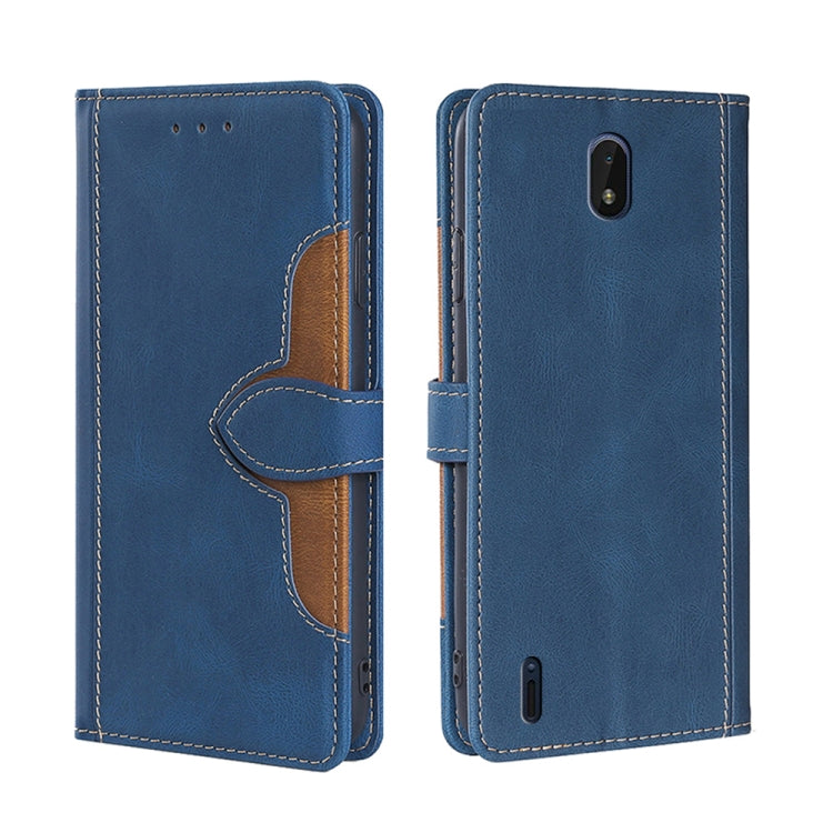 For Nokia C01 Plus / C1 2nd Editon Skin Feel Straw Hat Magnetic Buckle Leather Phone Case