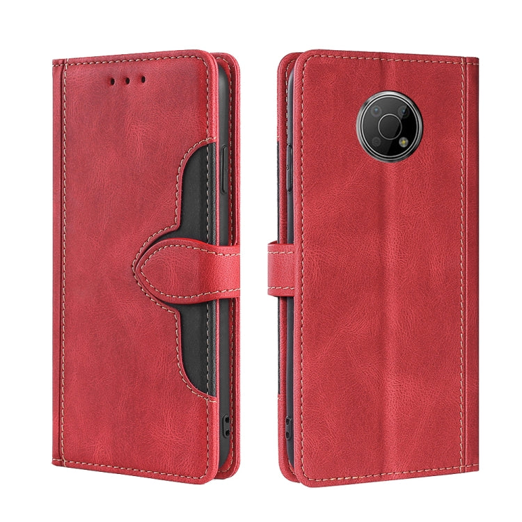 For Nokia G300 Skin Feel Straw Hat Magnetic Buckle Leather Phone Case