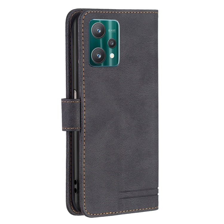 For OPPO Realme 9 Pro Magnetic Clasp RFID Blocking Anti-Theft Leather Phone Case with Holder & Card Slots & Wallet