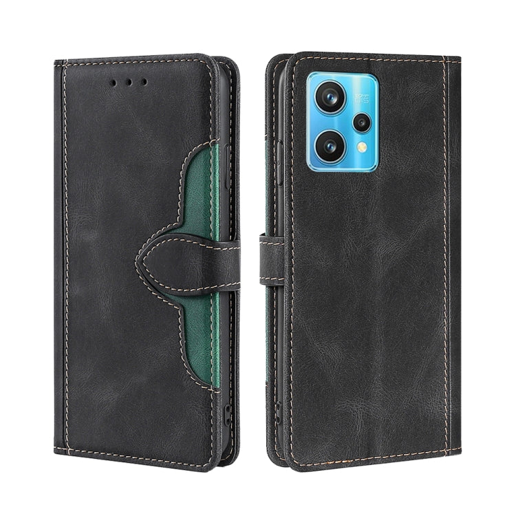 For OPPO Realme 9 Pro+ Skin Feel Straw Hat Magnetic Buckle Leather Phone Case