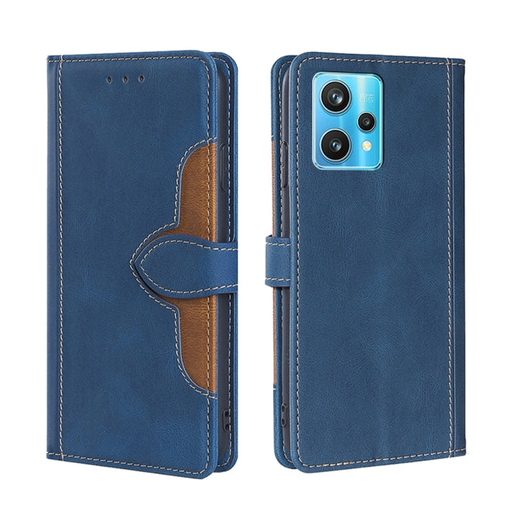 For OPPO Realme 9 Pro+ Skin Feel Straw Hat Magnetic Buckle Leather Phone Case