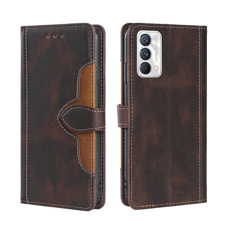 For OPPO Realme GT Master / Q3 Pro Skin Feel Straw Hat Magnetic Buckle Leather Phone Case