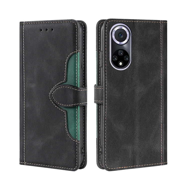 For Huawei nova 9 Skin Feel Straw Hat Magnetic Buckle Leather Phone Case