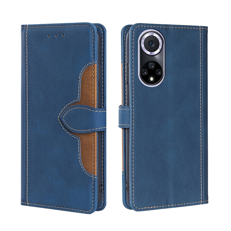 For Huawei nova 9 Skin Feel Straw Hat Magnetic Buckle Leather Phone Case