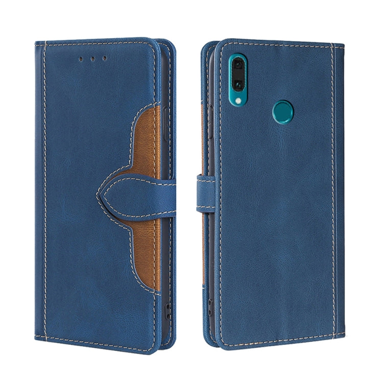 For Huawei Y9 2019 / Enjoy 9 Plus Skin Feel Straw Hat Magnetic Buckle Leather Phone Case