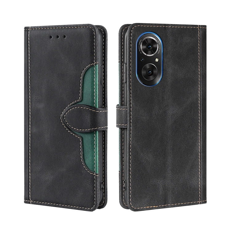 For Honor 50 SE Skin Feel Straw Hat Magnetic Buckle Leather Phone Case