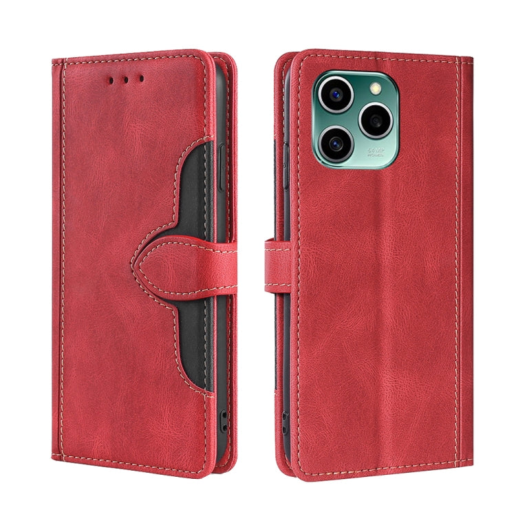 For Honor 60 SE Skin Feel Straw Hat Magnetic Buckle Leather Phone Case