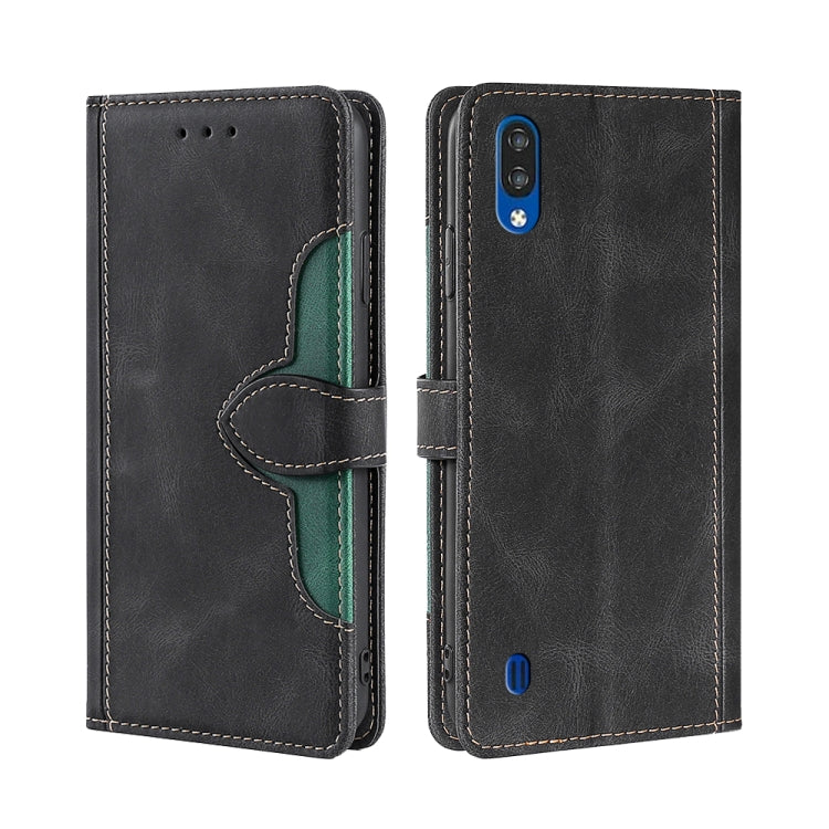 For ZTE Blabe A5 2020 Skin Feel Straw Hat Magnetic Buckle Leather Phone Case