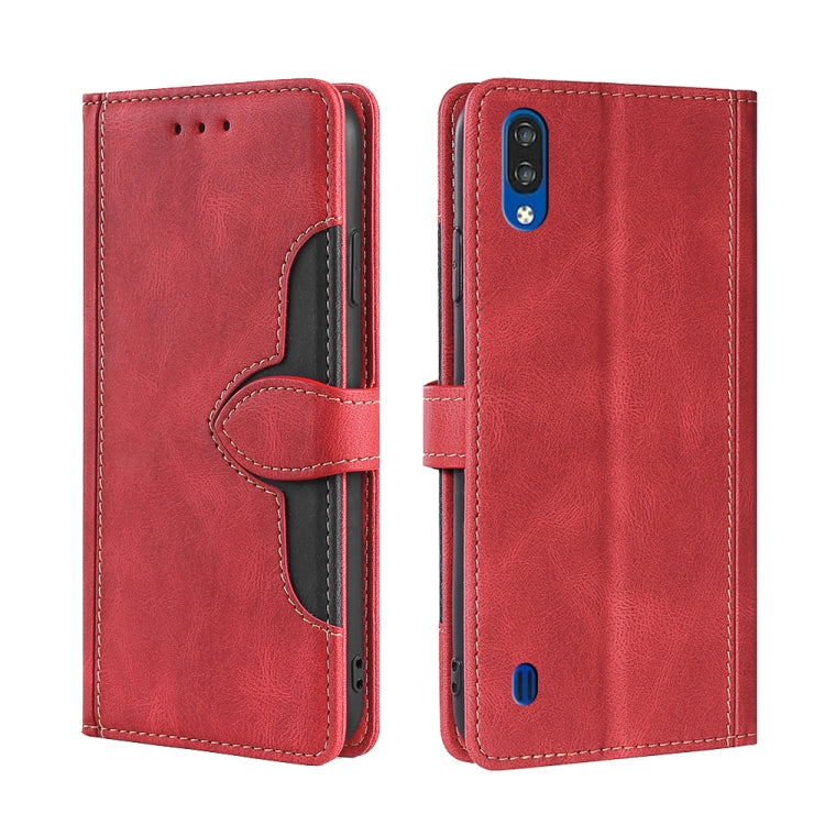 For ZTE Blabe A5 2020 Skin Feel Straw Hat Magnetic Buckle Leather Phone Case