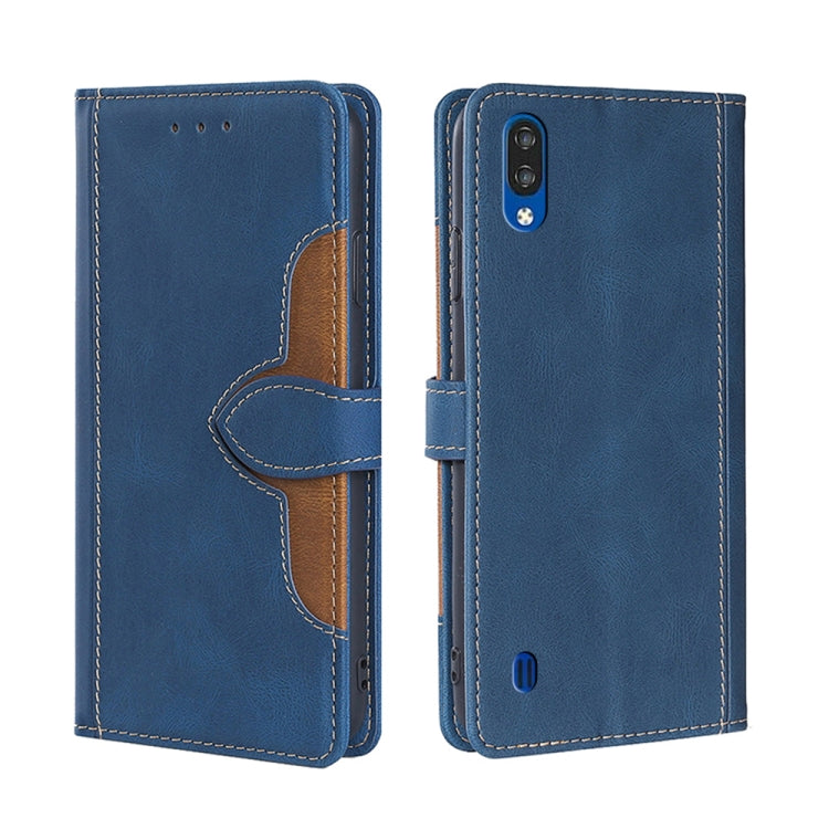 For ZTE Blabe A5 2020 Skin Feel Straw Hat Magnetic Buckle Leather Phone Case