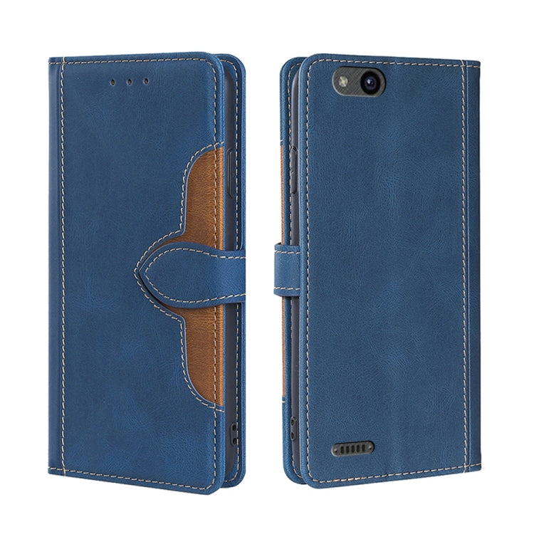 For ZTE Tempo X Skin Feel Straw Hat Magnetic Buckle Leather Phone Case