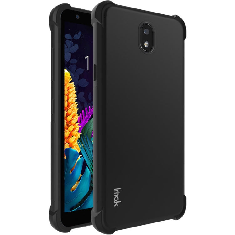 For LG K30 2019 / X2 2019 IMAK All-inclusive Shockproof Airbag TPU Case with Screen Protector(Metal Back)
