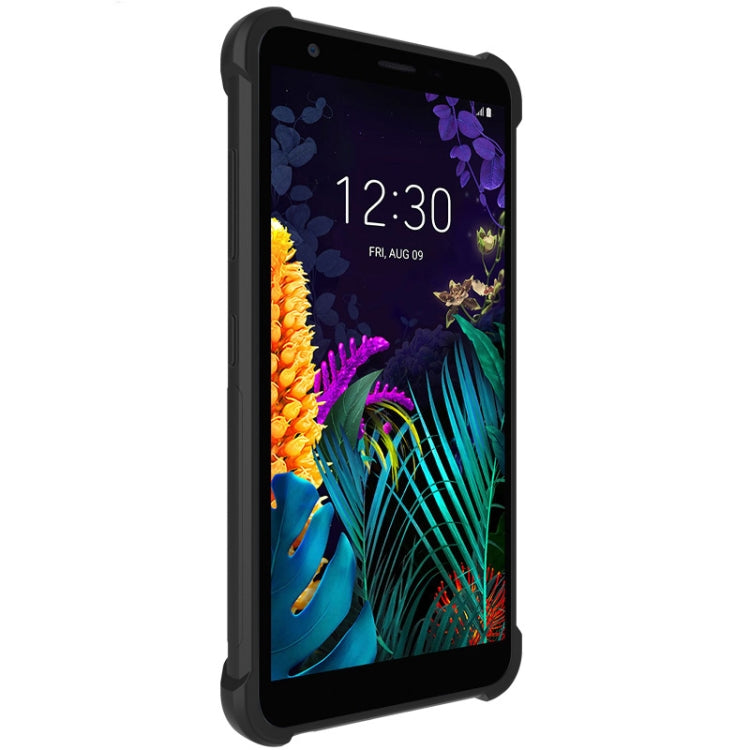 For LG K30 2019 / X2 2019 IMAK All-inclusive Shockproof Airbag TPU Case with Screen Protector(Metal Back)