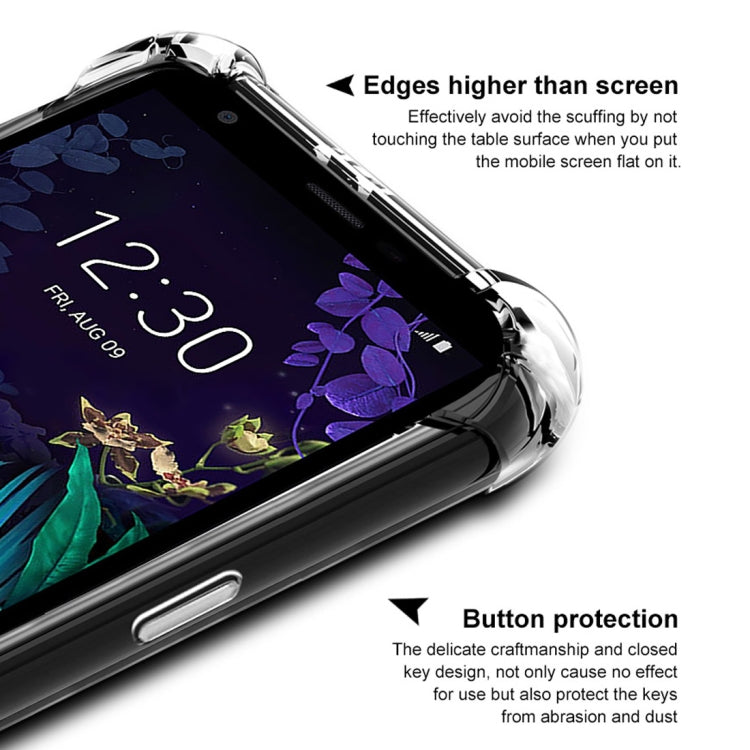 For LG K30 2019 / X2 2019 IMAK All-inclusive Shockproof Airbag TPU Case with Screen Protector(Metal Back)