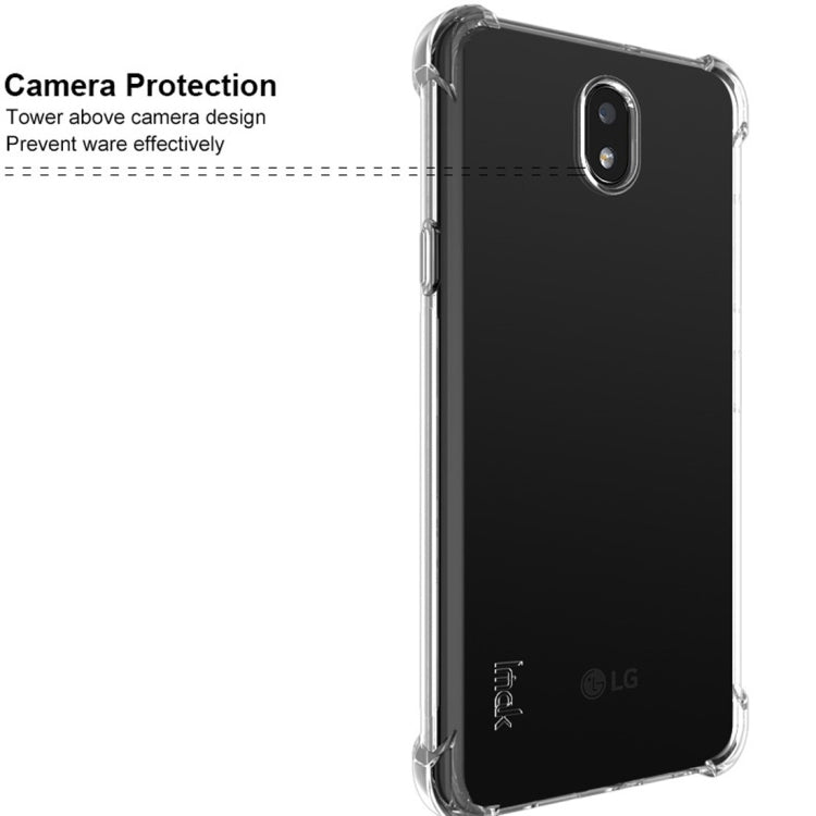 For LG K30 2019 / X2 2019 IMAK All-inclusive Shockproof Airbag TPU Case with Screen Protector(Metal Back)