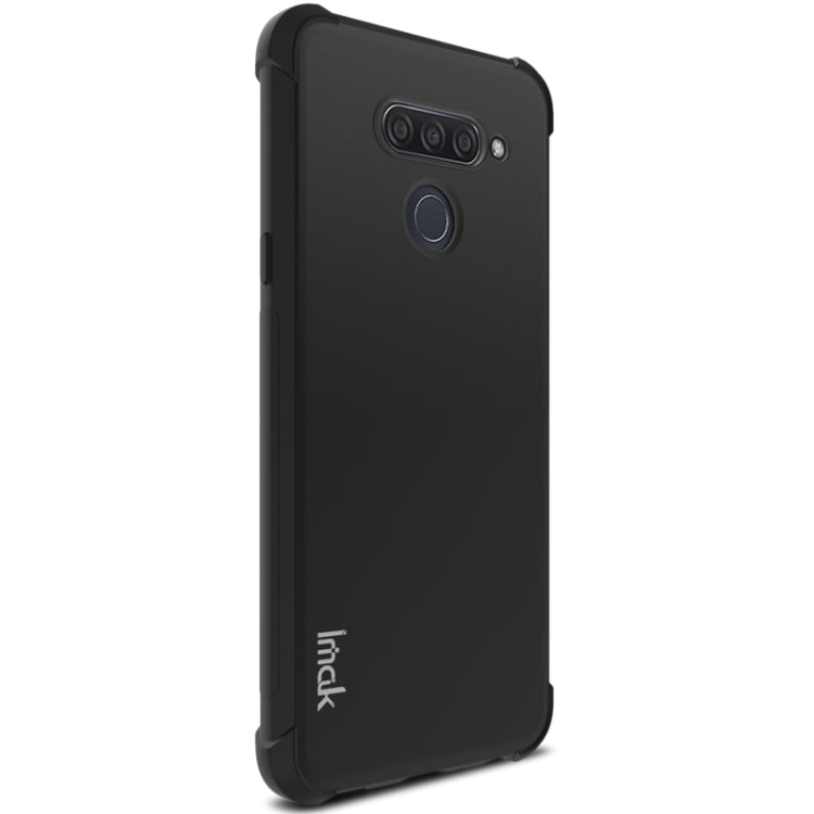 For LG Q60 IMAK All-inclusive Shockproof Airbag TPU Case with Screen Protector