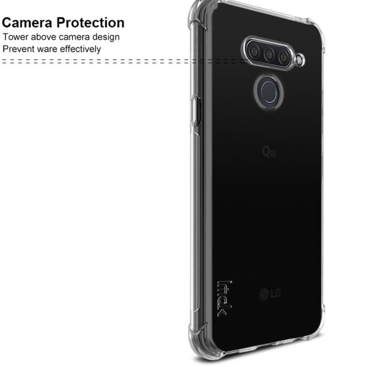 For LG Q60 IMAK All-inclusive Shockproof Airbag TPU Case with Screen Protector