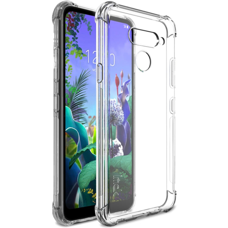 For LG Q60 IMAK All-inclusive Shockproof Airbag TPU Case with Screen Protector