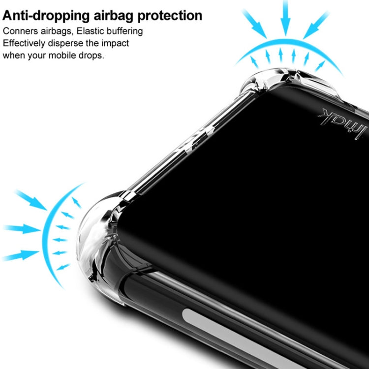For LG Q60 IMAK All-inclusive Shockproof Airbag TPU Case with Screen Protector