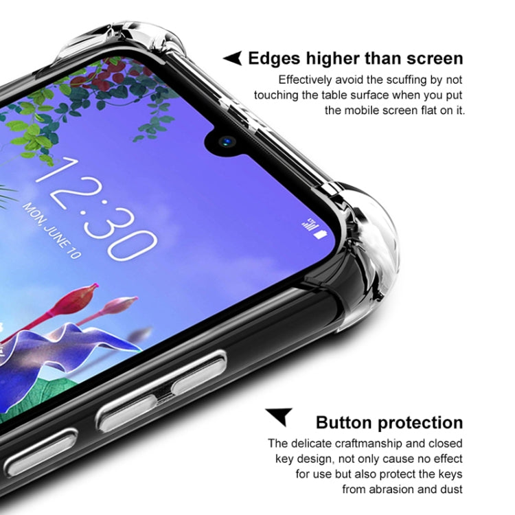For LG Q60 IMAK All-inclusive Shockproof Airbag TPU Case with Screen Protector