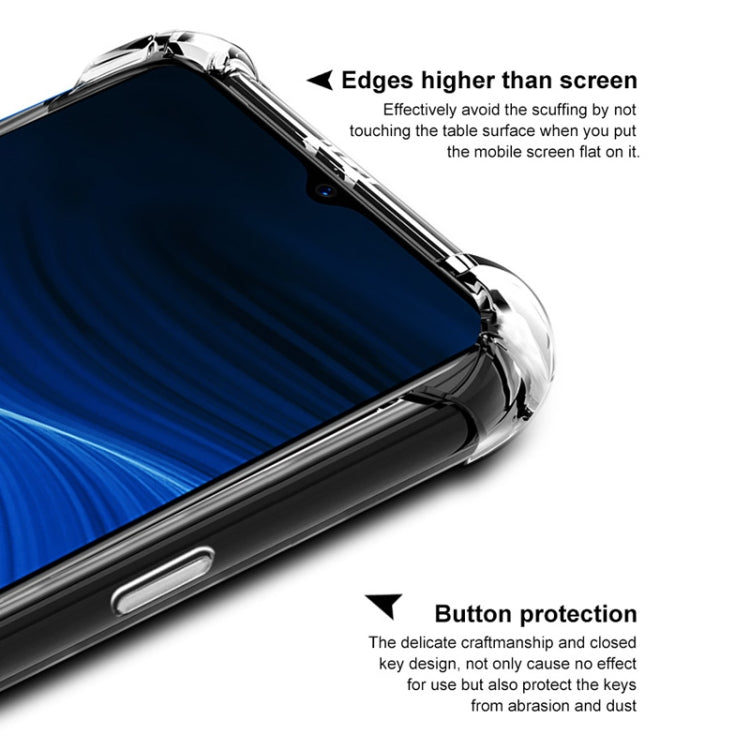 For OPPO Realme X2 Pro / Reno Ace IMAK All-inclusive Shockproof Airbag TPU Case with Screen Protector(Matte Black)