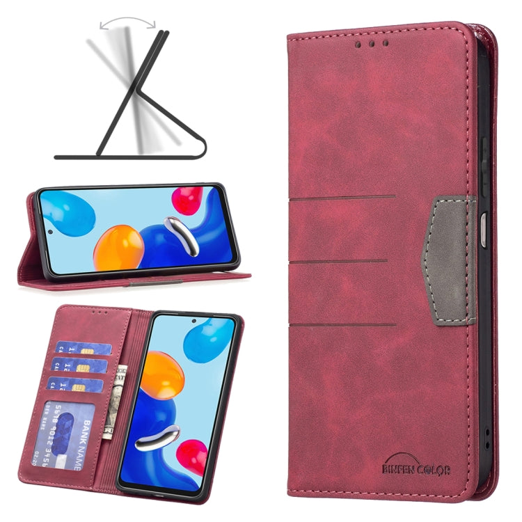 For Xiaomi Redmi Note 11 Global Magnetic Splicing Leather Phone Case