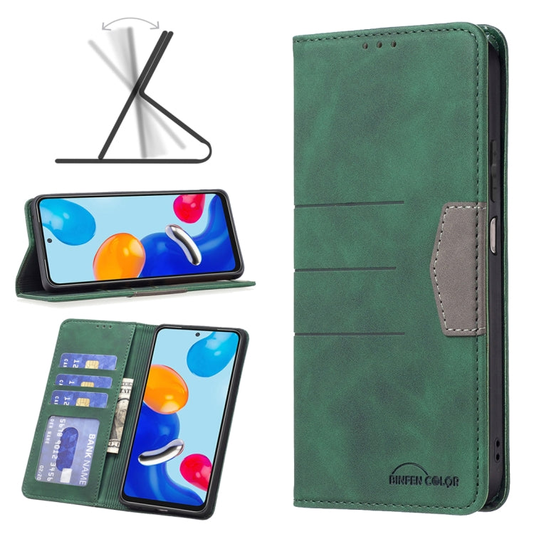 For Xiaomi Redmi Note 11 Global Magnetic Splicing Leather Phone Case
