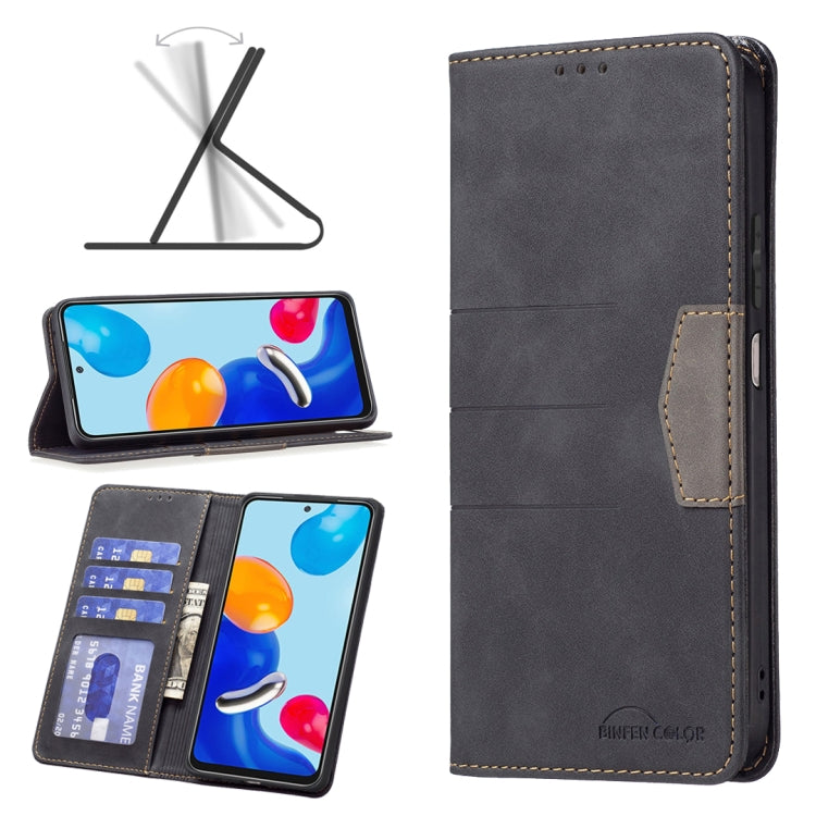 For Xiaomi Redmi Note 11 Global Magnetic Splicing Leather Phone Case