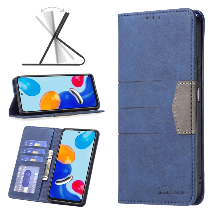 For Xiaomi Redmi Note 11 Global Magnetic Splicing Leather Phone Case