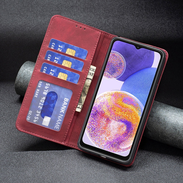 For Samsung Galaxy A23 5G Magnetic Splicing Leather Phone Case