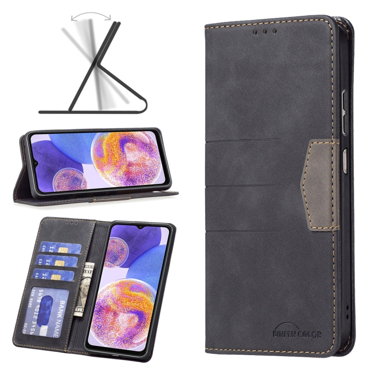For Samsung Galaxy A23 5G Magnetic Splicing Leather Phone Case