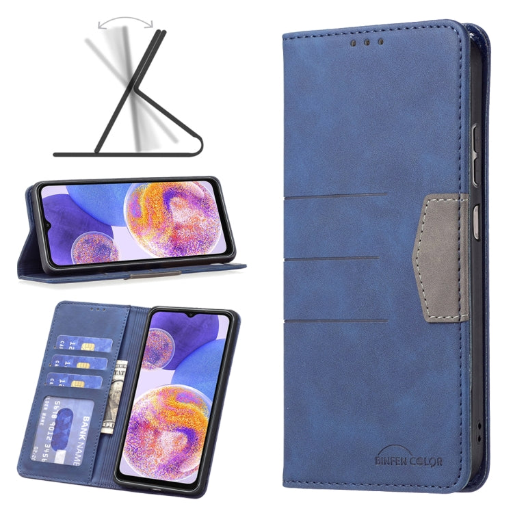 For Samsung Galaxy A23 5G Magnetic Splicing Leather Phone Case