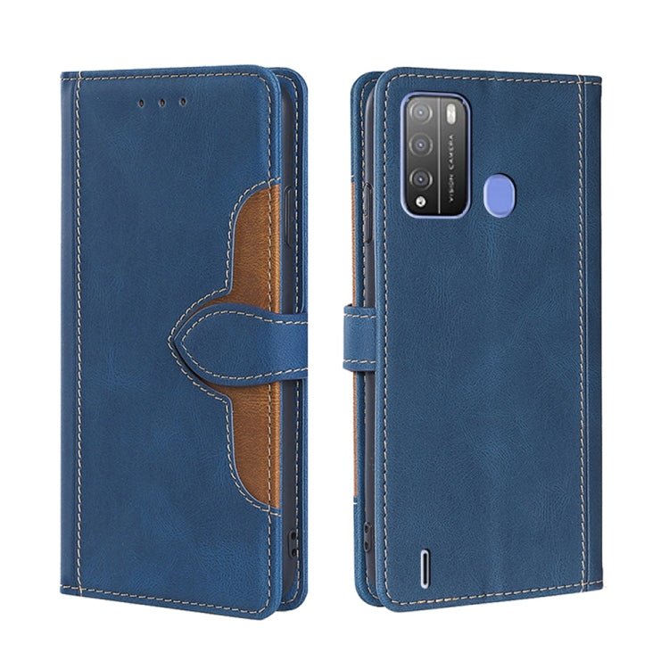 For Itel Vision 1 Pro Skin Feel Straw Hat Magnetic Buckle Leather Phone Case