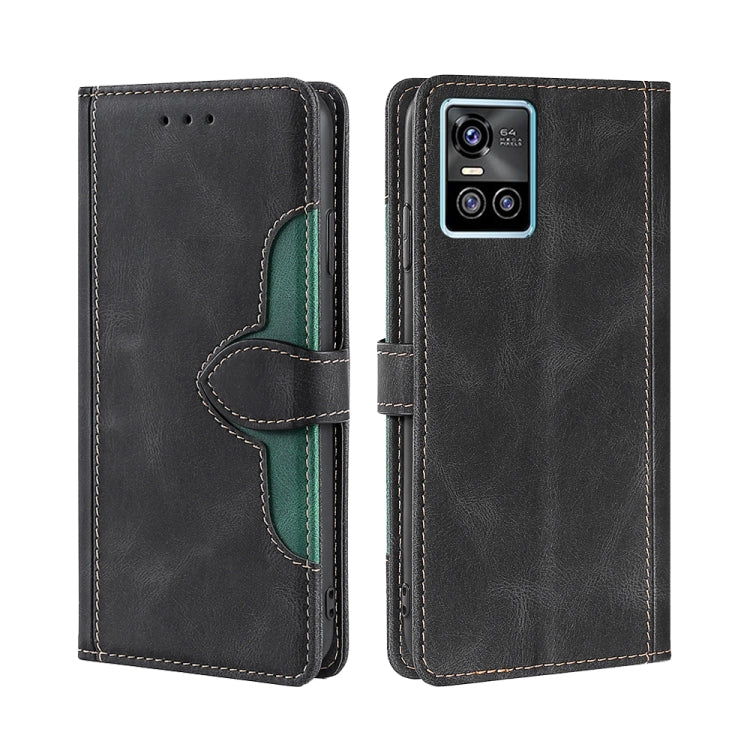 For vivo S10 / S10 Pro Skin Feel Straw Hat Magnetic Buckle Leather Phone Case