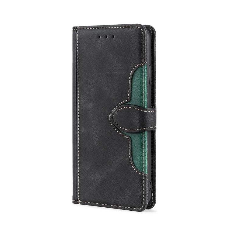 For vivo X60 Pro+ Skin Feel Straw Hat Magnetic Buckle Leather Phone Case