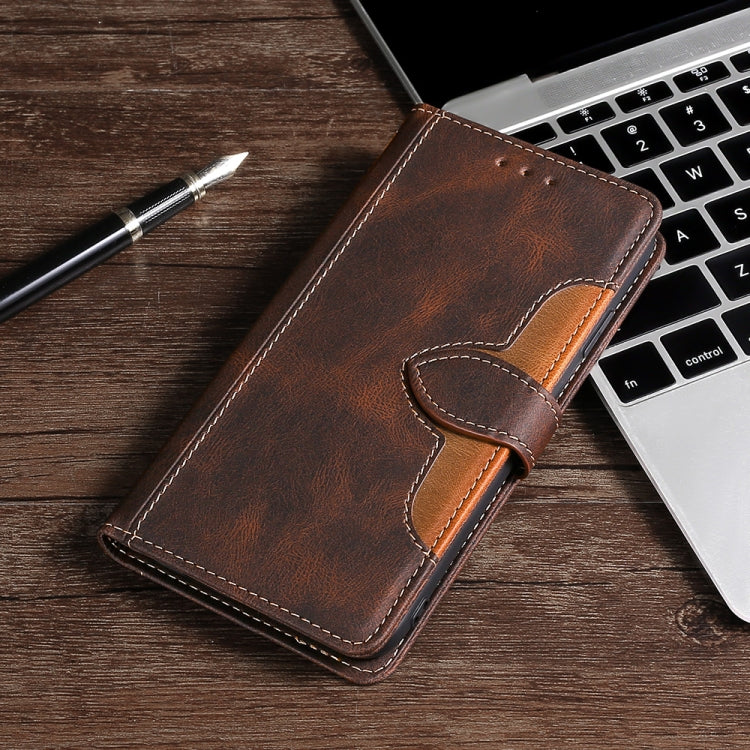 For vivo X60 Pro+ Skin Feel Straw Hat Magnetic Buckle Leather Phone Case