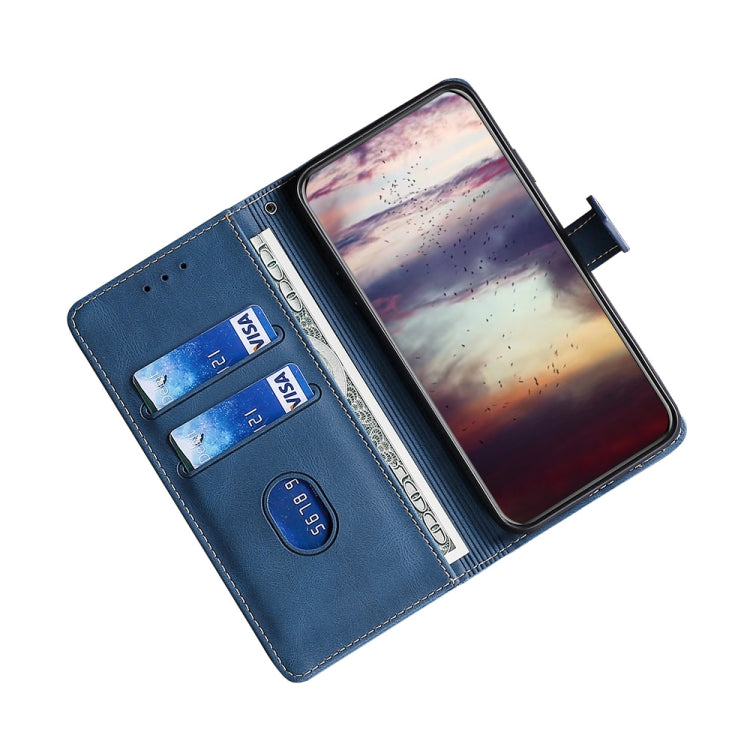 For vivo X60 Pro+ Skin Feel Straw Hat Magnetic Buckle Leather Phone Case