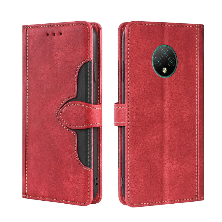 For Doogee X95 Skin Feel Straw Hat Magnetic Buckle Leather Phone Case