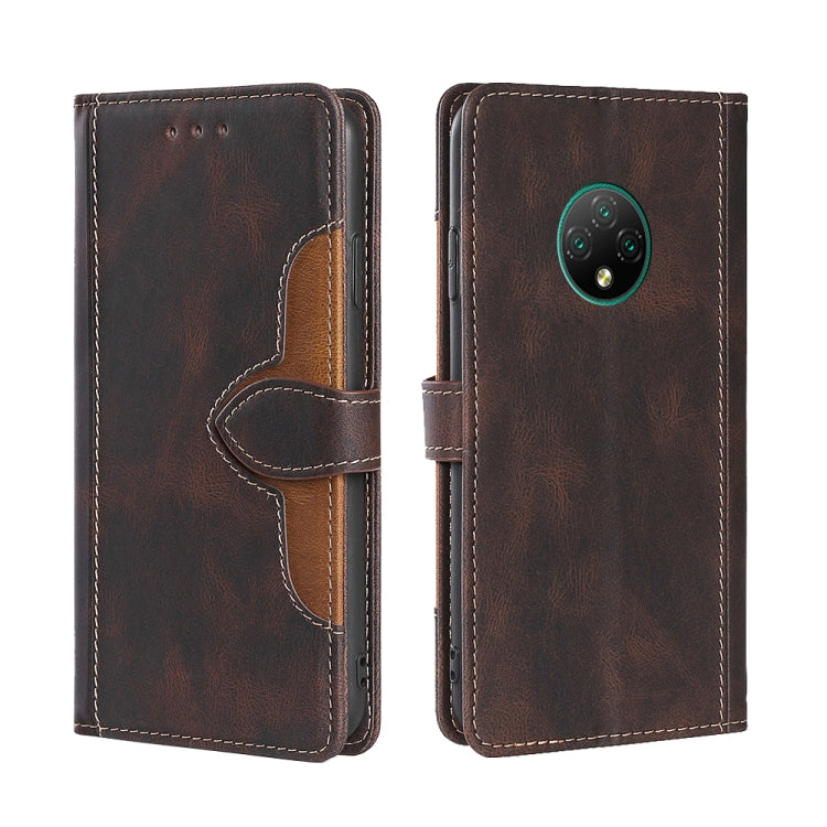 For Doogee X95 Skin Feel Straw Hat Magnetic Buckle Leather Phone Case