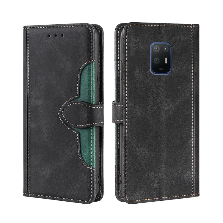 For Fujitsu Arrows 5G F-51A Skin Feel Straw Hat Magnetic Buckle Leather Phone Case