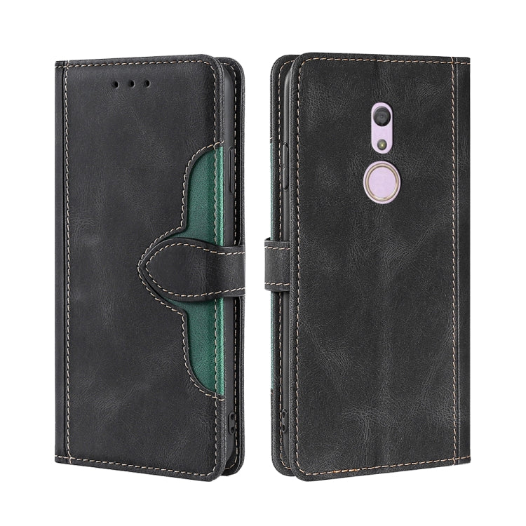 For Fujitsu Arrows BE4 F-41A Skin Feel Straw Hat Magnetic Buckle Leather Phone Case
