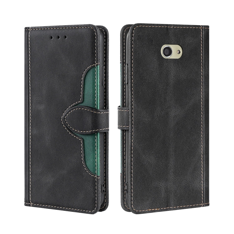 For Kyocera Basio 4 KYV47 Skin Feel Straw Hat Magnetic Buckle Leather Phone Case